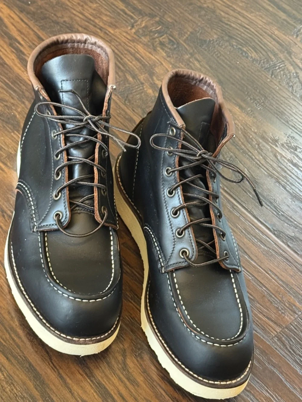 Red Wing Shoes Men's 6-Inch Boot in Black Prairie Leather, Style # 8849, Sz 11.5